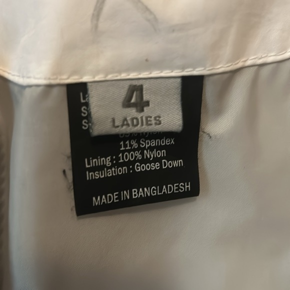 Obermeyer White Down Coat Size 4 - Picture 3 of 14